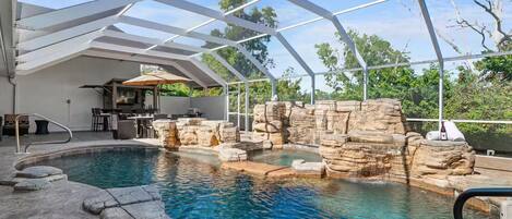 Udendørs pool, opvarmet pool