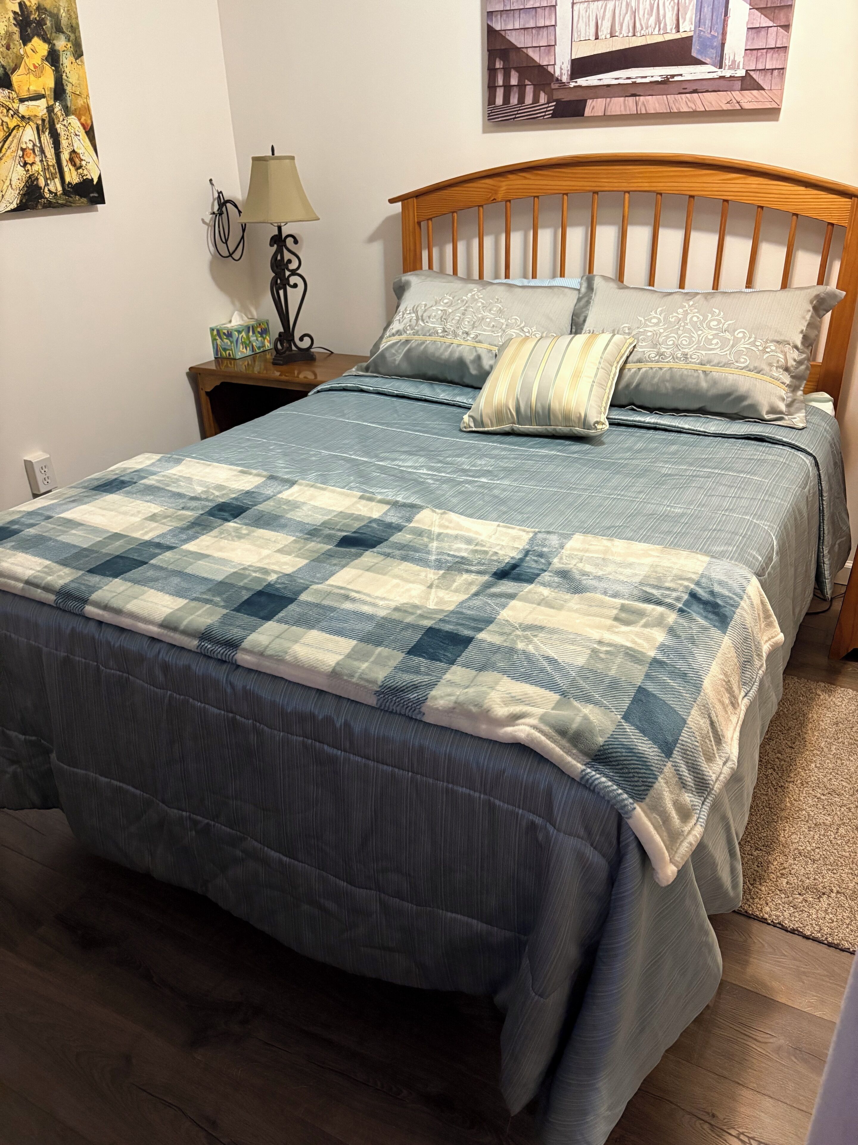 Iron/ironing board, WiFi, bed sheets