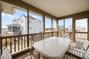 Outdoor dining - 7767 - Swordfish, a charming 3BR home in Buxton, NC. (Buxton)