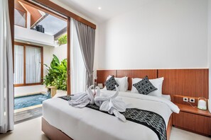 Villa, 2 slaapkamers, privézwembad, uitzicht op zwembad | Kameruitzicht