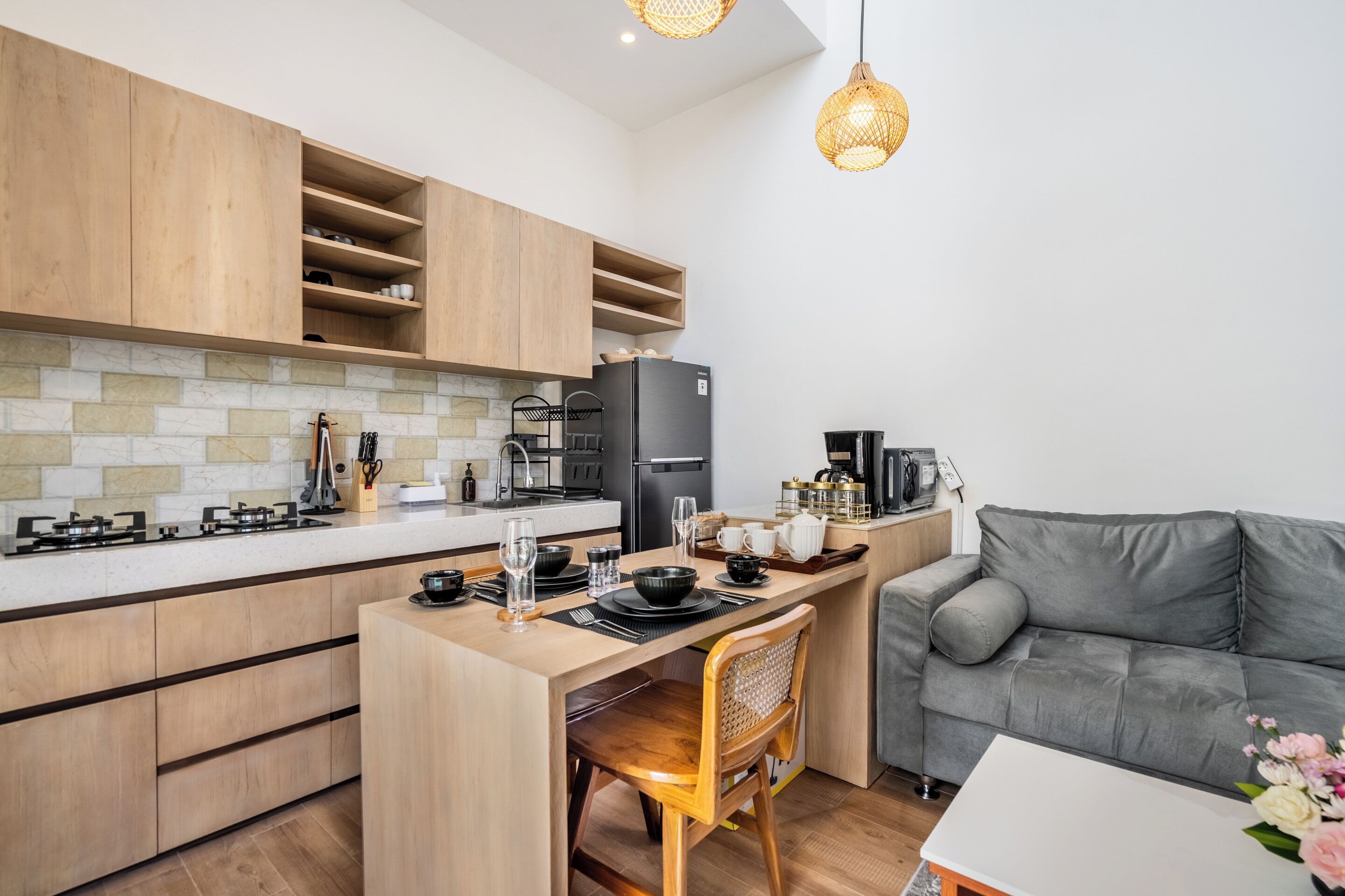 Villa, 2 Schlafzimmer, eigener Pool, Poolblick | Wohnzimmer | Smart-TV