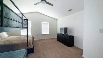 Blackout curtains, iron/ironing board, free WiFi