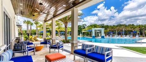 Et oppvarmet basseng