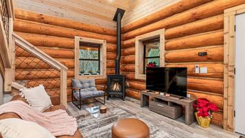 Fernseher, Kamin