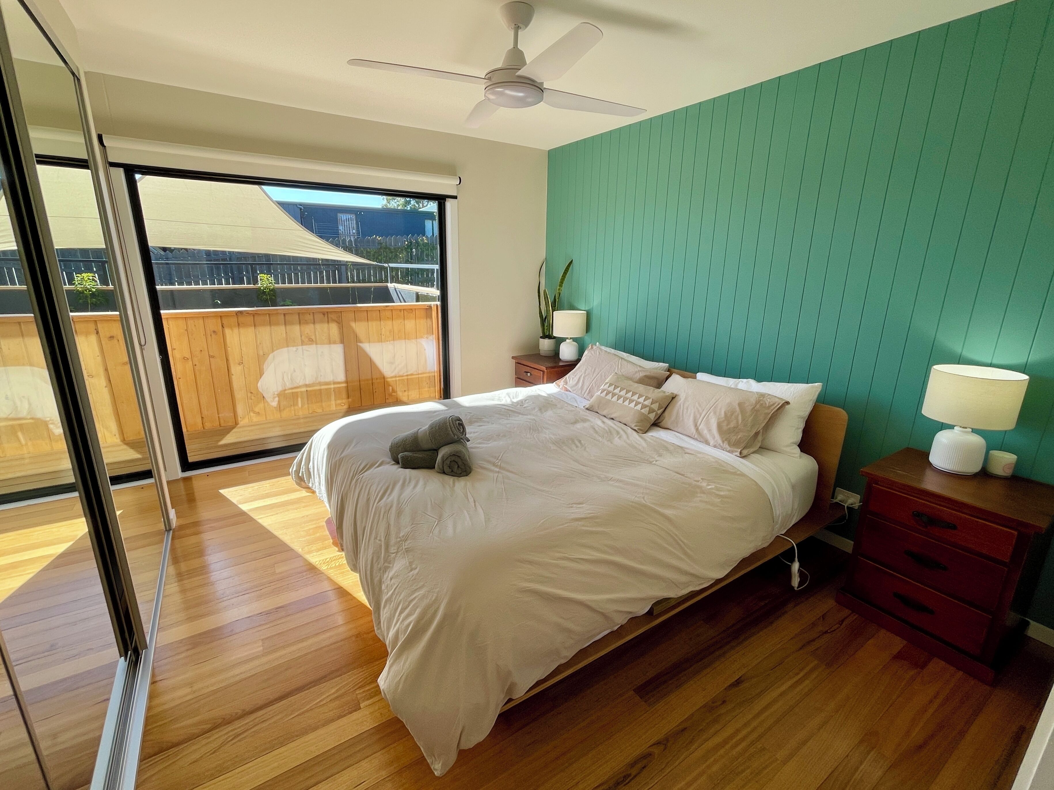 1 غرفة نوم وواي فاي وملاءات أسرّة