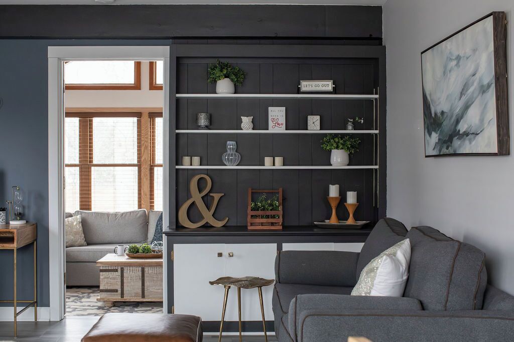 Smart TV, foosball, books, computer monitors