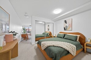 Iron/ironing board, travel cot, free WiFi, bed sheets