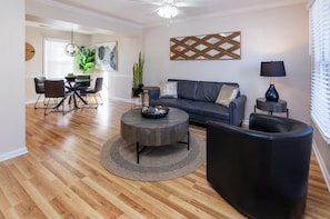 Living area - Long-Term Friendly 1BR (Charlotte)