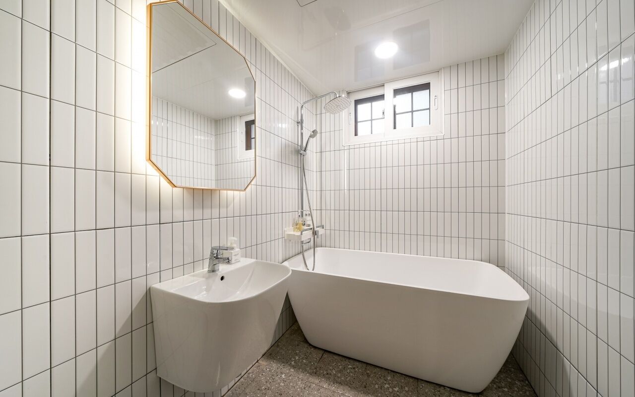 Deluxe-Zimmer | Badezimmer