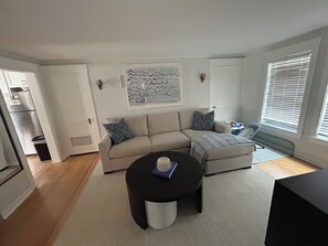 Living area -  Steps from the Beach in LBI! 
2 Bedroom Condo (Long Beach)