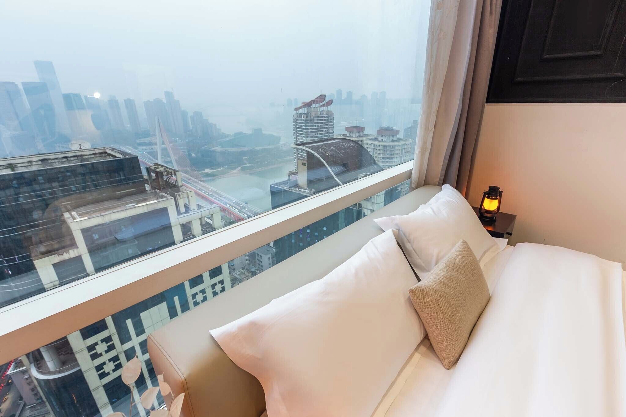 Classic Twin Room, City View | View from room