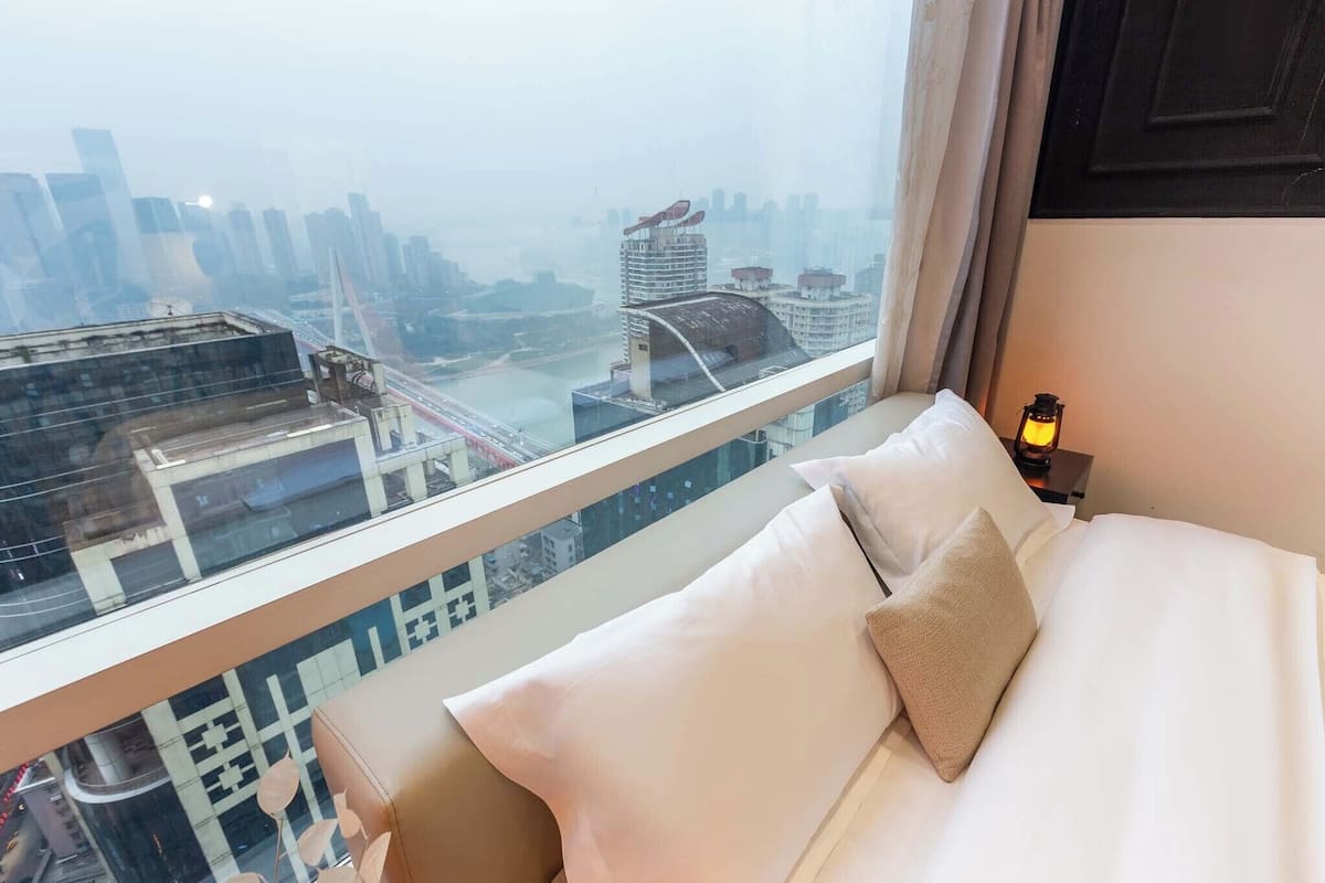 Classic Twin Room, City View | View from room