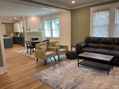 Newly Renovated Downtown 3BR Bungalow w/ Porch, Deck, Parking & Utilities