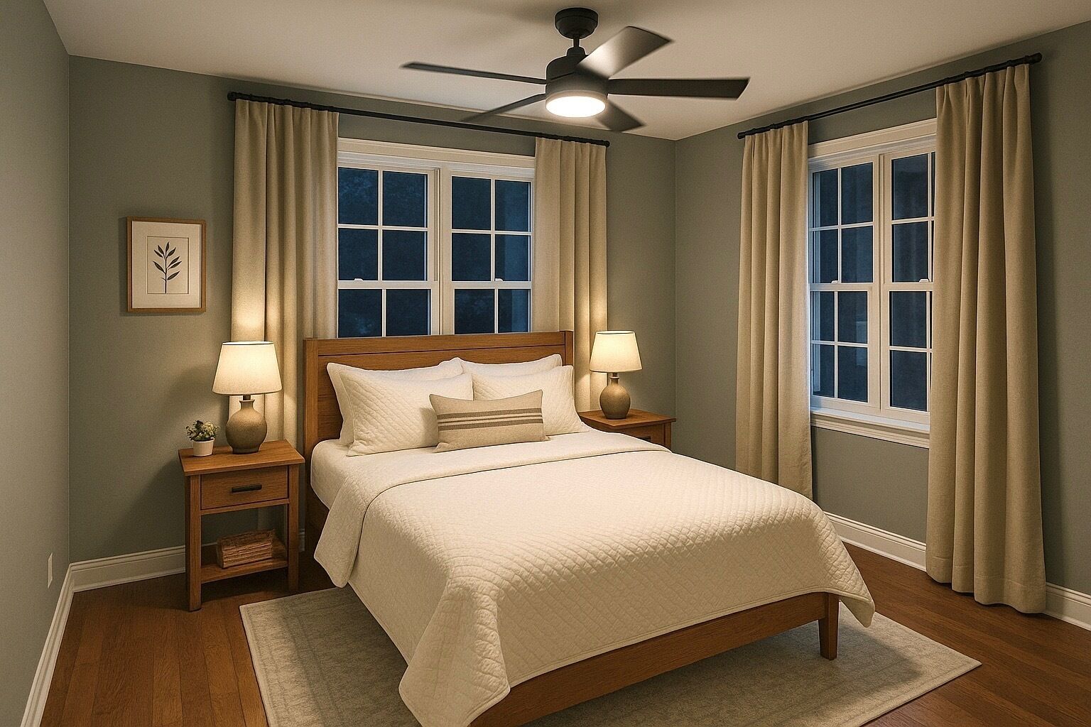 3 soverom, strykejern/-brett, reiseseng for barn og wi-fi (inkludert)