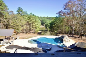 Outdoor pool, a heated pool - Private World Cup Executive Estate  Secure Lakefront Delegation Compound Atlanta (Lithonia)