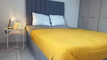 2 bedrooms, internet, bed sheets