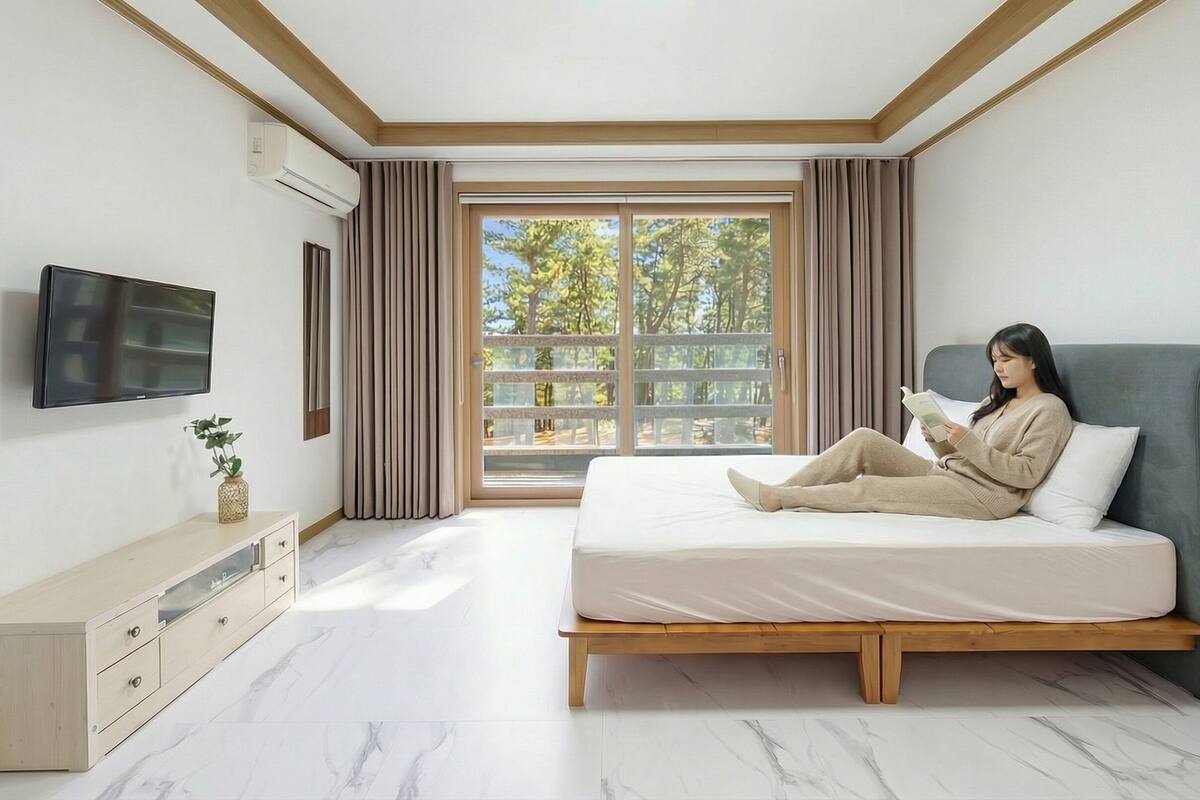 Kamar Basic, 1 kamar tidur (307(Bed Room/Ocean View)) | 1 kamar tidur dan Wi-Fi gratis