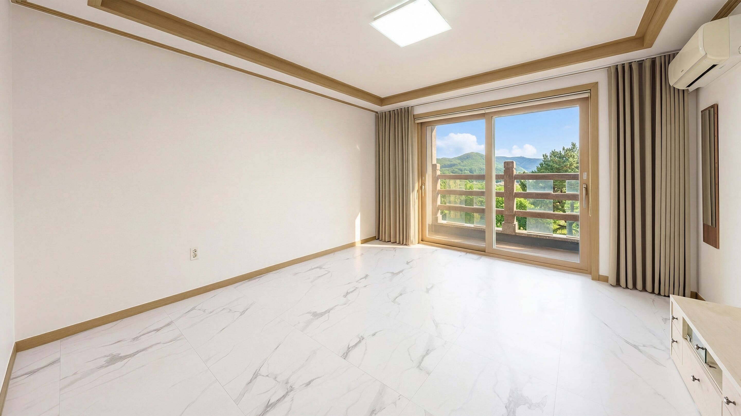 Kamar Basic, 1 kamar tidur (203(Ondol Room/Forest View)) | 1 kamar tidur dan Wi-Fi gratis