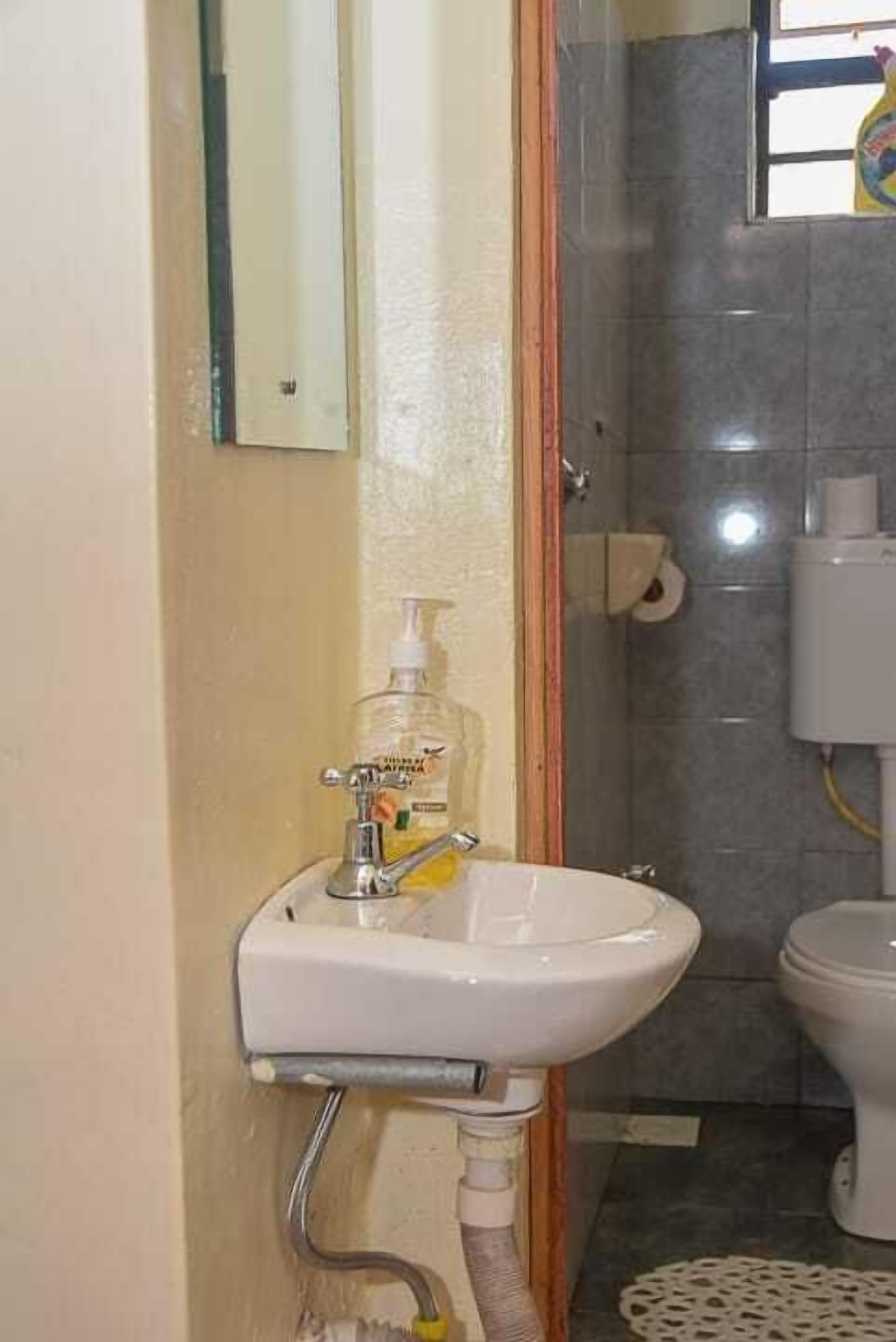 Appartamento Classic | Bagno | Doccia, pantofole, asciugamani, sapone