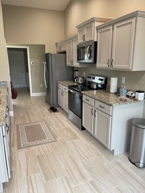 Microwave, oven, stovetop, dishwasher