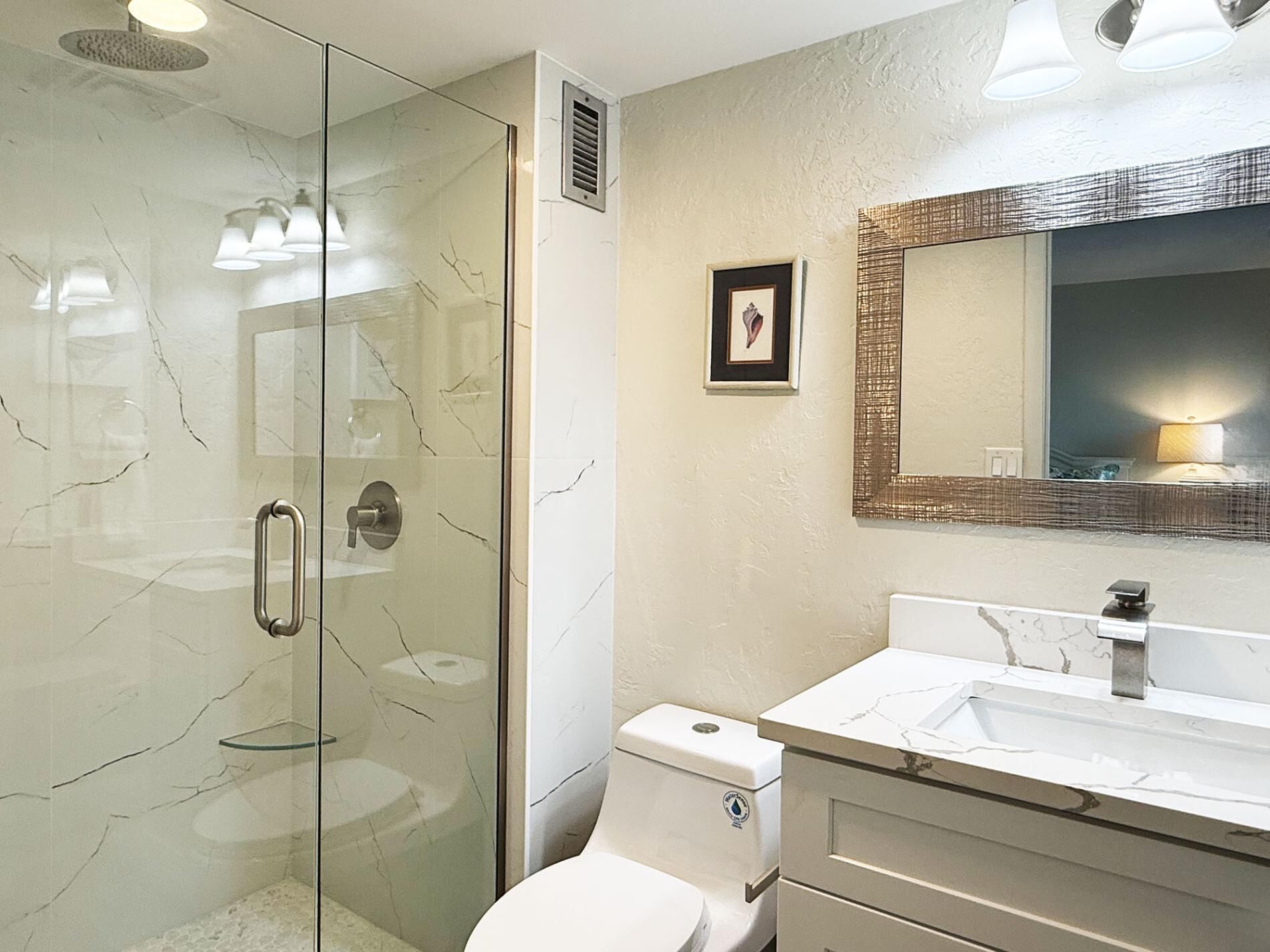 Shower, hair dryer