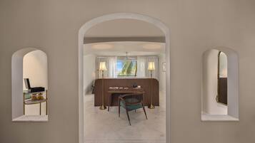 Premium bedding, free minibar items, in-room safe, iron/ironing board