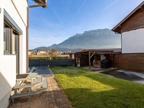 Terrace/patio - Holiday home with pool & sauna in Tyrol (Ebbs)