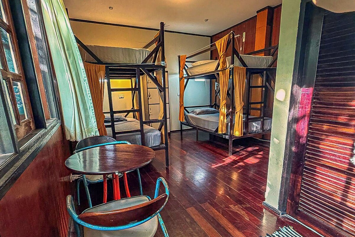 Deluxe Shared Dormitory, Patio, Garden View | In-room safe, WiFi (free), bed sheets