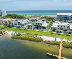 Exterior - BEACHFRONT Beach Vacation! Eat Breakfast While You Watch Dolphins! Gulf and Bay! (pensacola beach)