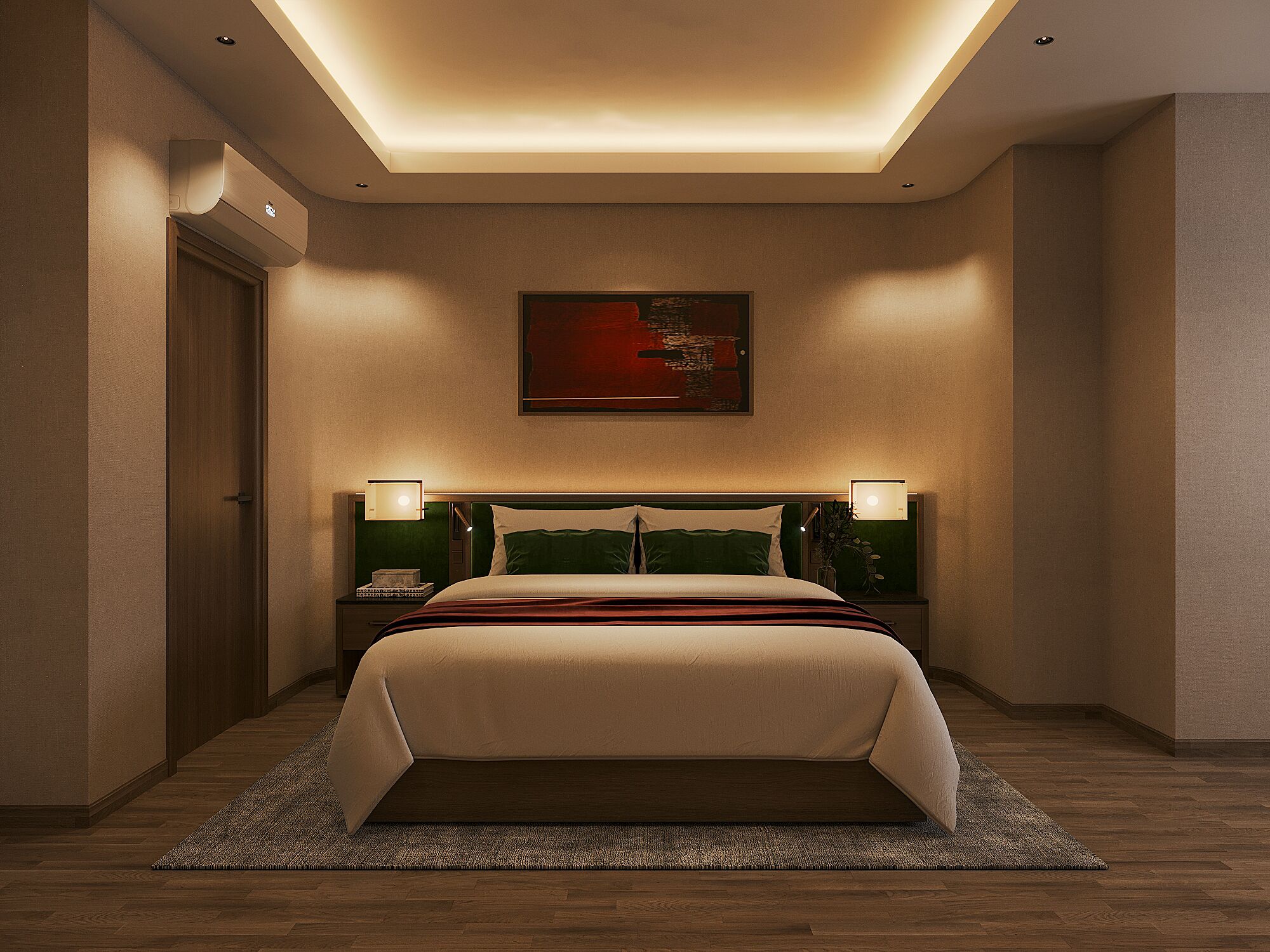 Quarto casal premier | Escrivaninha, Wi-Fi de cortesia