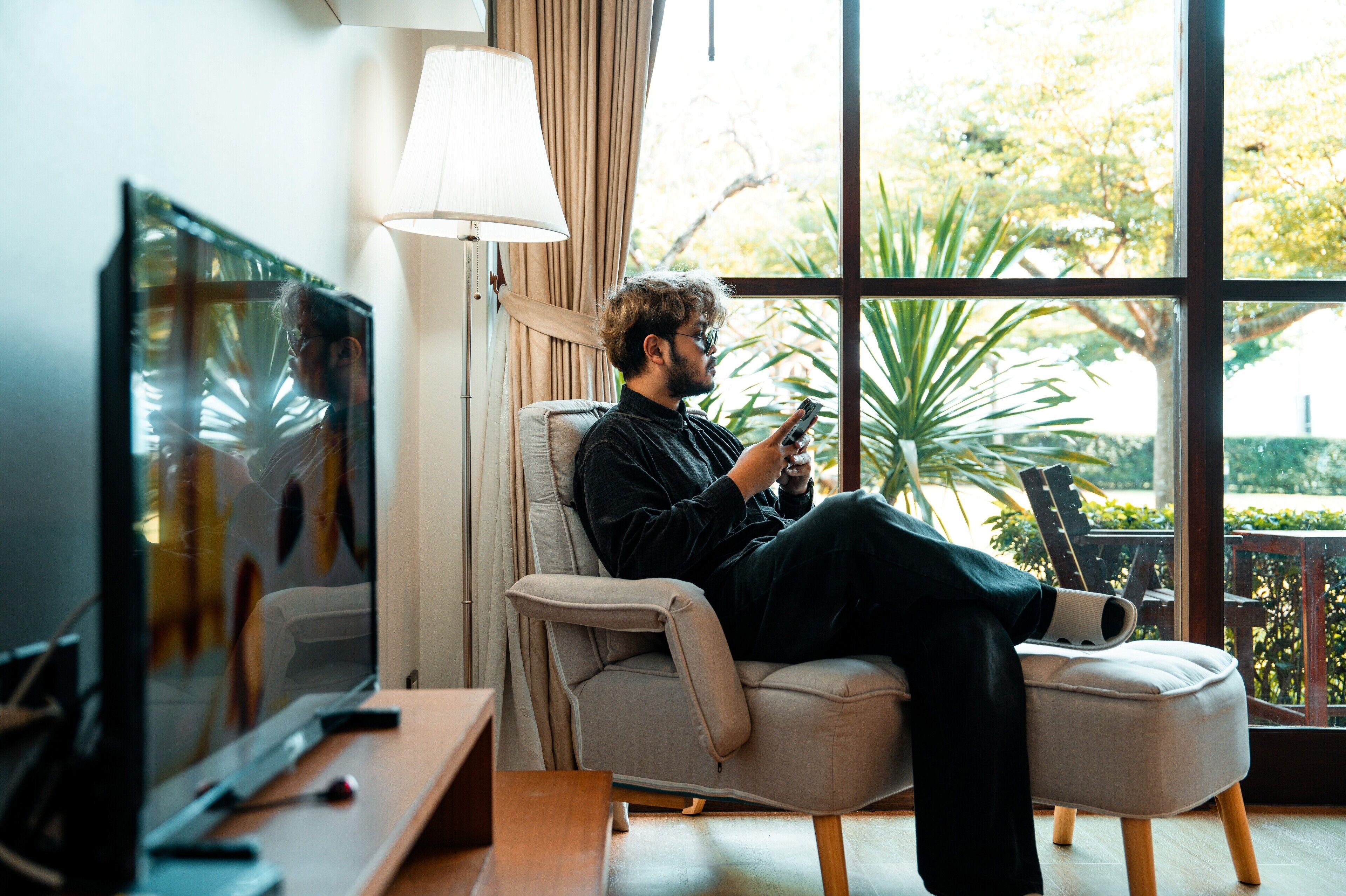 ห้องดีลักซ์, วิวภูเขา | บริเวณนั่งเล่น | ทีวีจอแอลซีดี