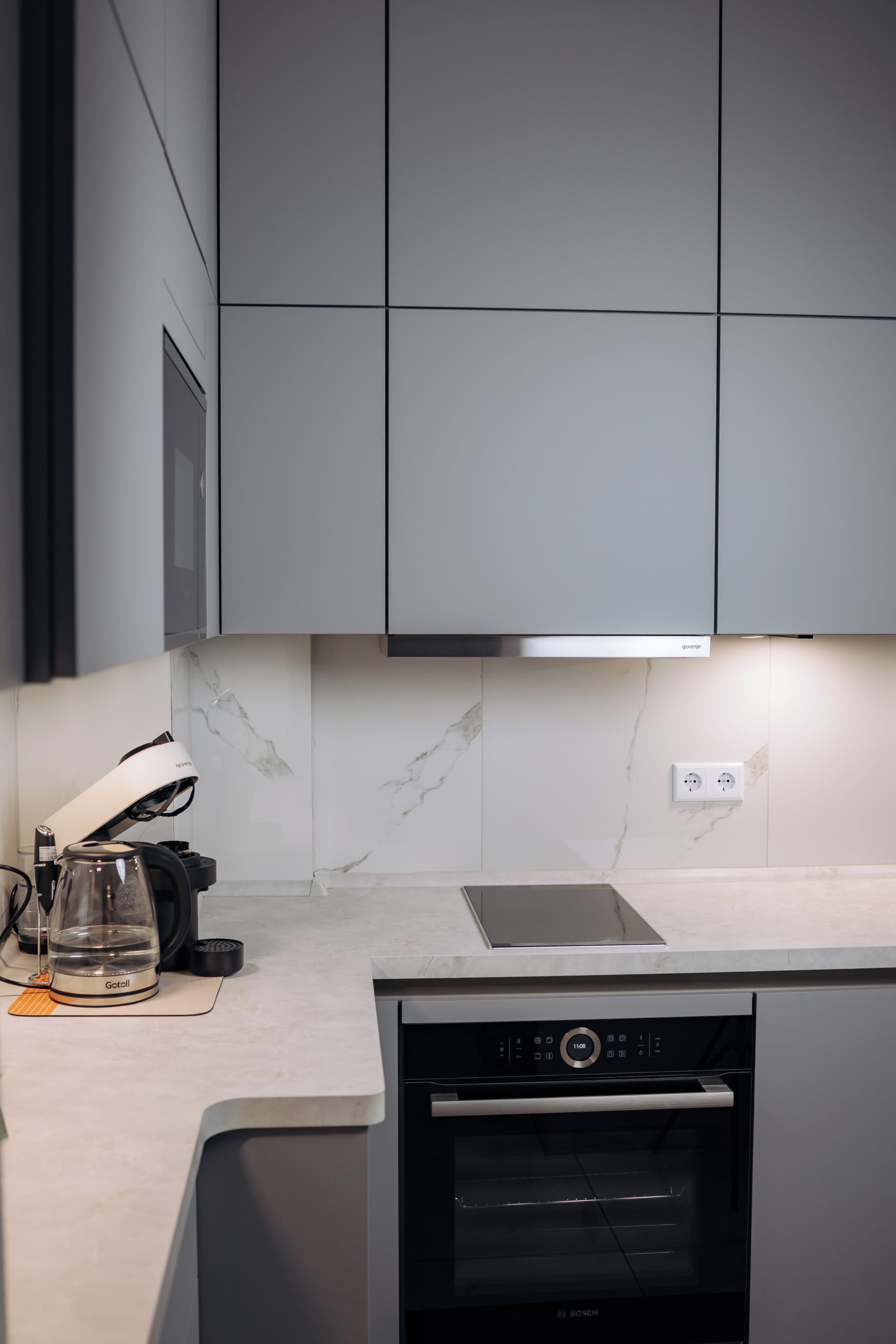 Deluxe-Apartment, Terrasse, Stadtblick | Eigene Küche | Kühlschrank, Mikrowelle, Ofen, Herdplatte