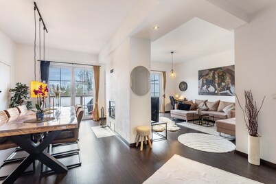 Exclusive Loft with Fireplace, Private Terrace, Balcony & Wi-Fi in Bad Salzuflen