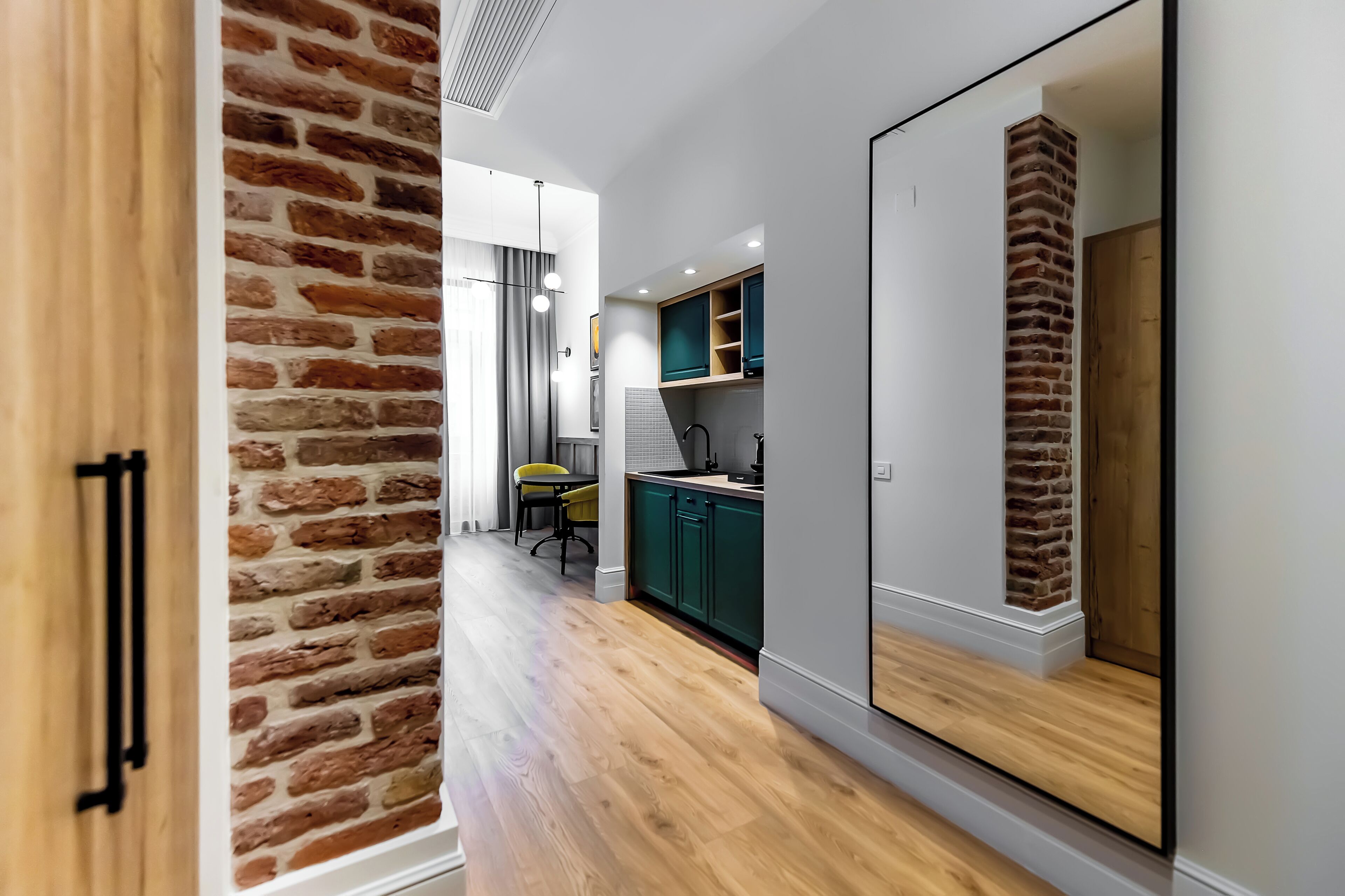 Appartement Luxe, balcon, vue ville | Intérieur