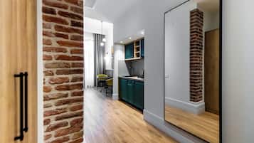 Appartement Luxe, balcon, vue ville | Intérieur