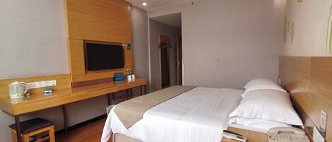 Bureau, espace de travail pour ordinateur portable, rideaux occultants