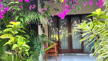 Double Room, Pool View | Terrace/patio