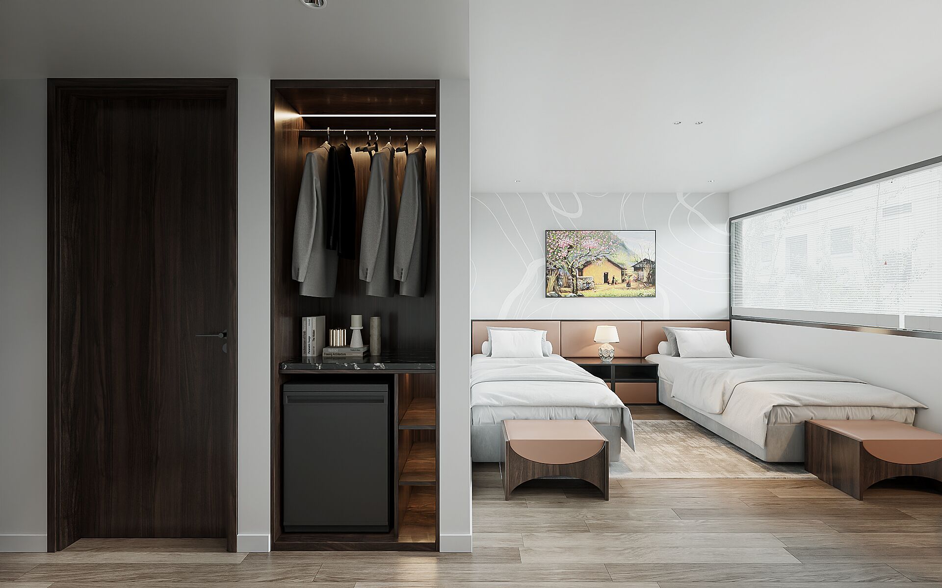 Executive Double or Twin Room, City View | In-room safe, desk, laptop workspace, soundproofing