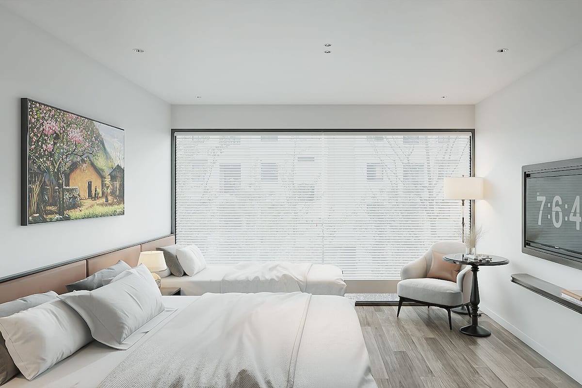 Executive Triple Room, City View | In-room safe, desk, laptop workspace, soundproofing