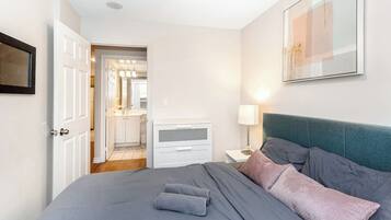 Desk, iron/ironing board, travel crib, WiFi