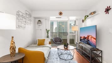Desk, iron/ironing board, travel crib, WiFi