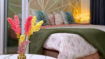 1 bedroom, internet, bed sheets