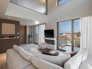 Luxury-Villa, Meerblick | Wohnbereich