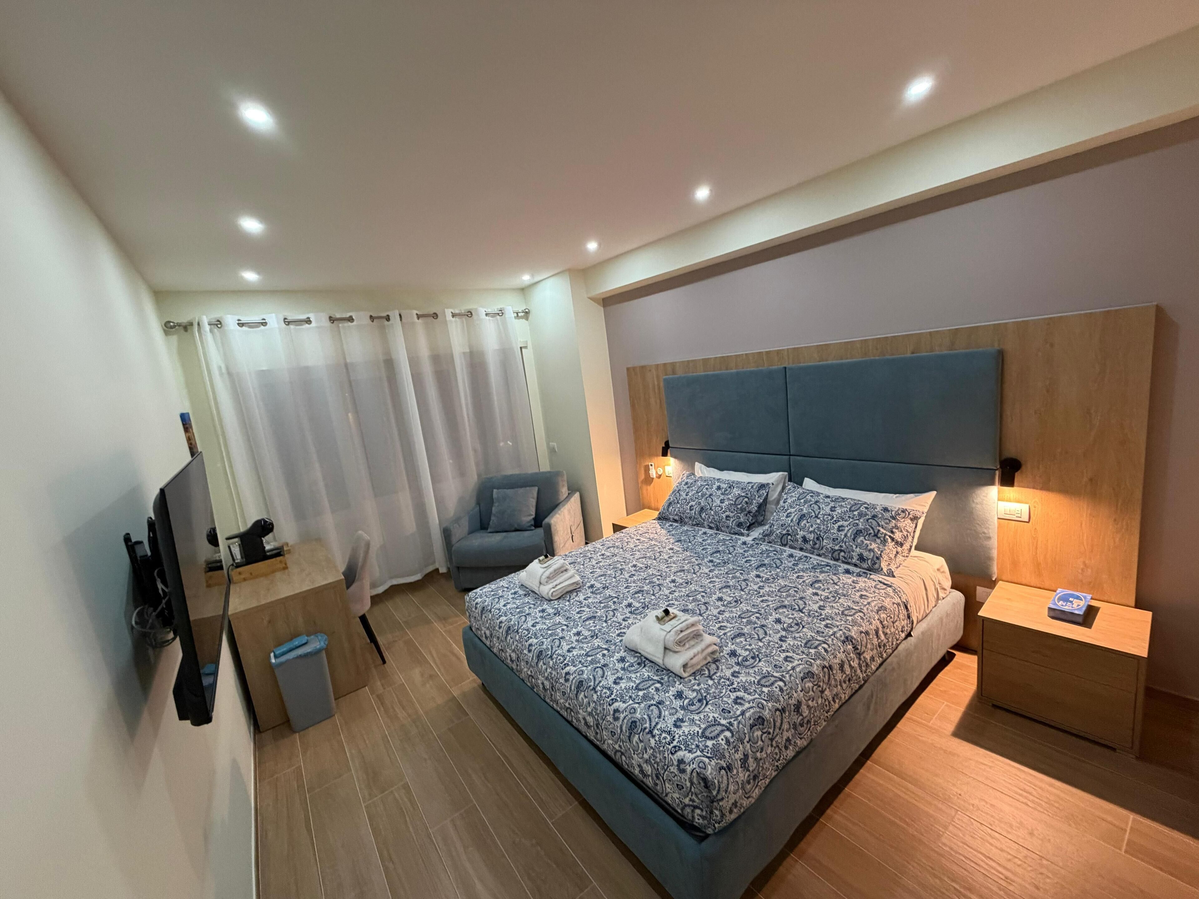 Premium Double Room, City View | In-room safe, blackout drapes, iron/ironing board, free WiFi