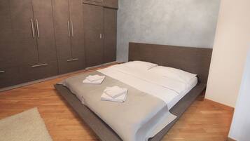 2 habitaciones, tabla de planchar con plancha, wifi y ropa de cama