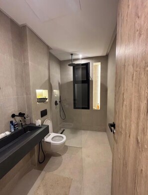 Shower, towels, soap, toilet paper - Luxury villa Route D'Amizmiz Marrakech (Marrakech)