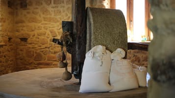 Vue sur la campagne depuis lâhĂ©bergement