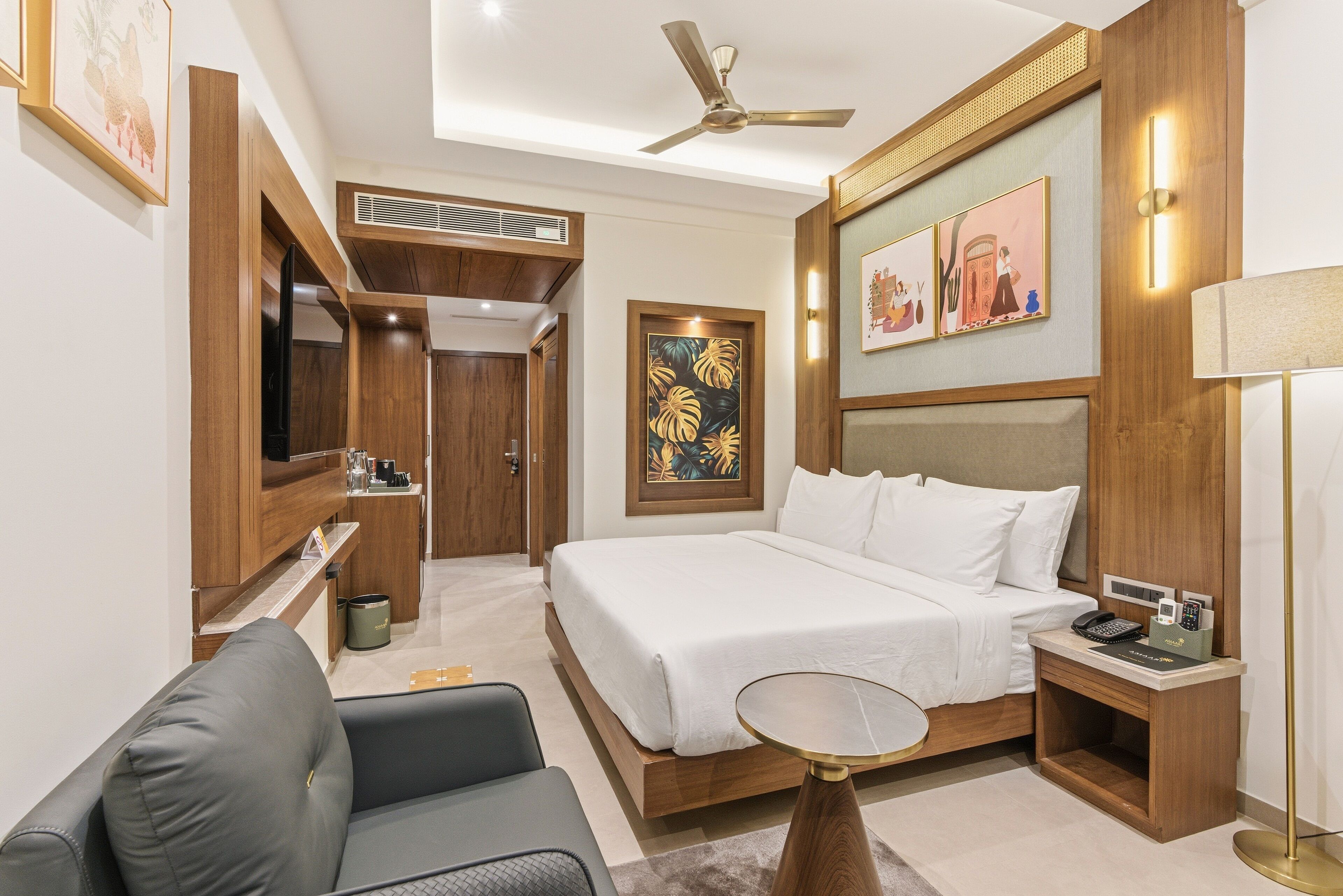 슈피리어 더블룸, 부분 바다 전망 | 이집트산 면 시트, 고급 침구, 오리/거위털 이불, 메모리폼 침대