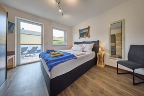 Comfort-Apartment, 2 Schlafzimmer, Bergblick | Schallisolierte Zimmer, kostenloses WLAN