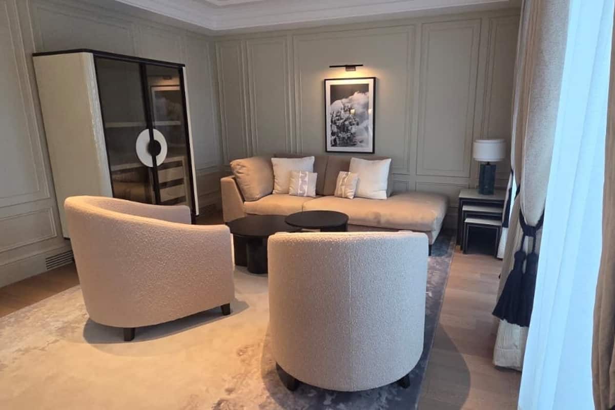 Suite royale, vue sur la montagne | Coffre-fort, rideaux dâobscurcissement, systĂšme dâinsonorisation